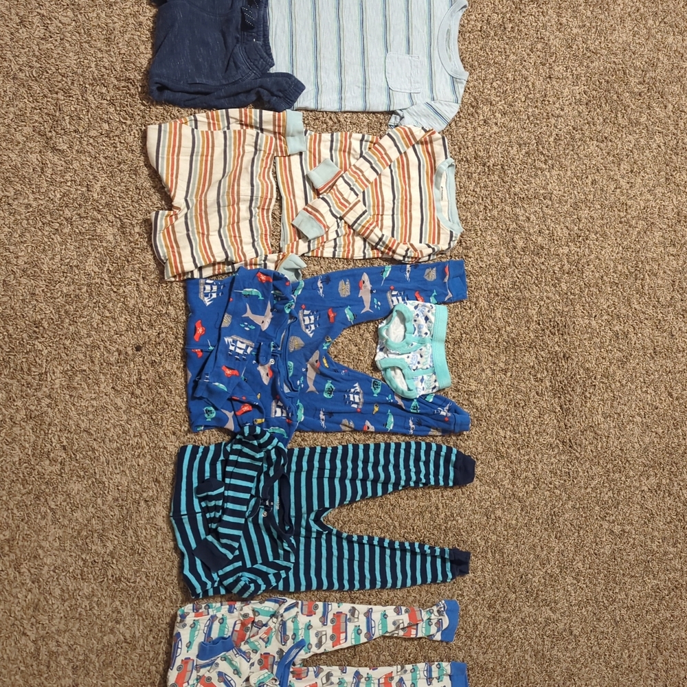 Striped and Patterned Kids Pajama Set - Variety 3T/4T